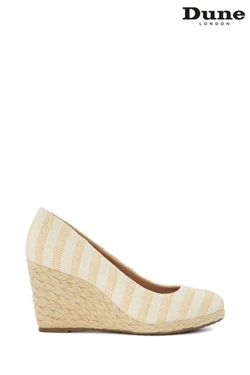Dune London Natural Annabels Wedge Heel Espadrille Shoes (B56198) | £80