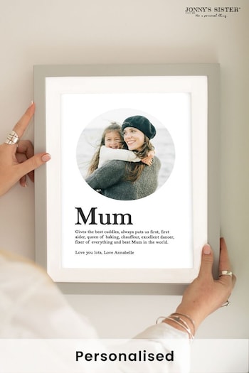 Personalised Mothers Day Framed Photo Print by Jonnys Sister (B56334) | £35