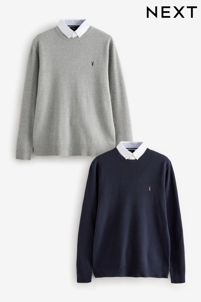 Next mens grey jumper top