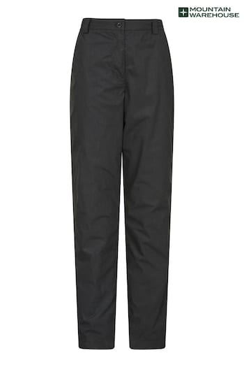 Mountain Warehouse Black Womens Winter Trek II Short Length Trousers (B56451) | £46