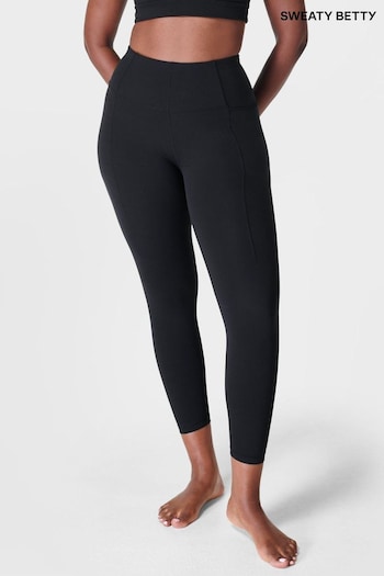 Sweaty Betty Black 7/8 Length Super Soft Yoga Leggings grigio (B56566) | £88