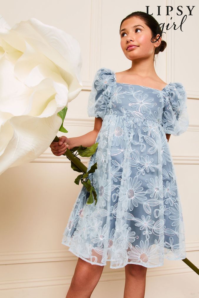 Next girls blue dress cheap