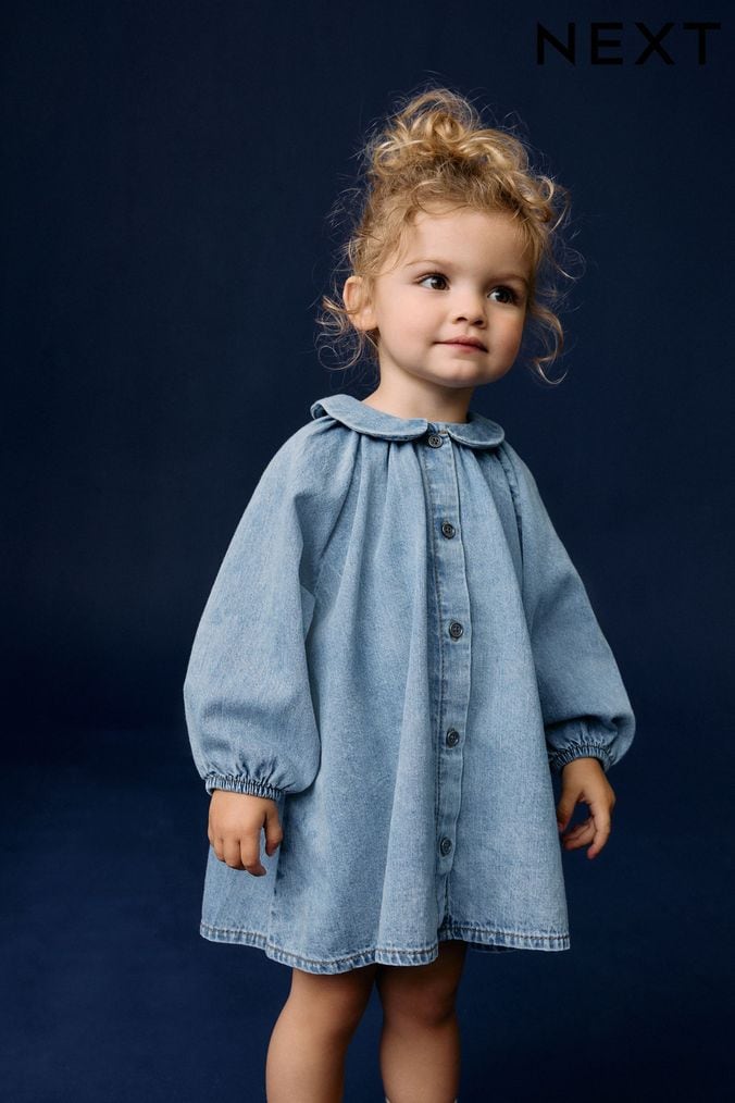 Newborn denim dress discount