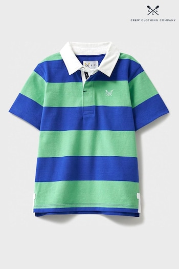 Crew Clothing Tee Company Blue Cotton Casual Rugby Shirt (B57123) | £26 - £30