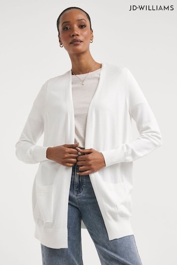 JD Williams Edge to Edge White Cardigan (B57600) | £26