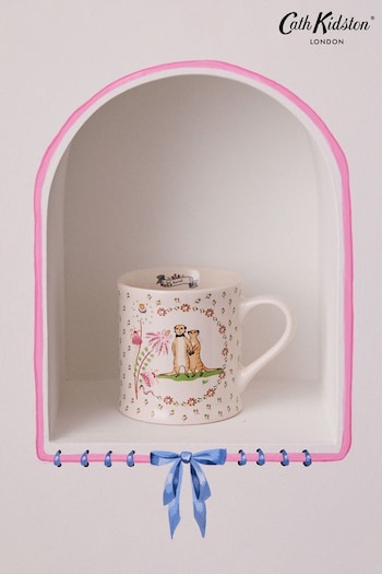 Cath Kidston Cream Wedding Meerkat Mollie Mug Set Of 4 (B57604) | £40