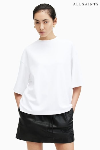 AllSaints White Amelie T-Shirt (B57664) | £49