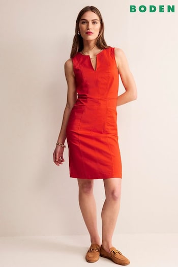 Boden Red Helena Chino Short Dress (B57681) | £70