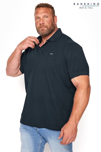 BadRhino Big & Tall Blue Essential Polo Shirt (B57743) | £19