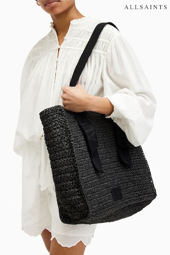 AllSaints Black Lullah Tote Bag (B57778) | £119