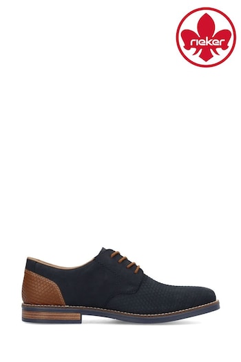 Rieker Mens Blue Lace-Up Shoes air (B57832) | £82