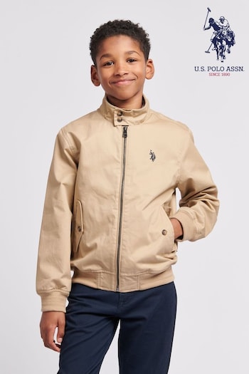 U.S. Polo Assn. polo-shirts Cotton Twill Harrington Jacket (B57922) | £70 - £84