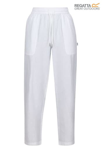 Regatta Cream Corso Linen Blend Trousers (B58005) | £35