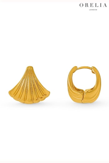 Orelia London Gold Tone Scallop Fan Earrings (B58163) | £25