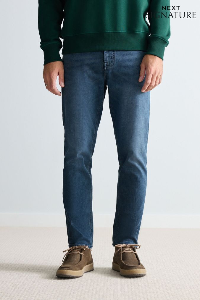Apgs nswShops Buy Men s New In jeans Asymmetric Apgs nswShops Blue Signature Online Josie Natori jacquard ruffle hem dress
