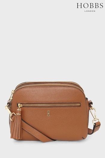Hobbs Carlton Cross Brown Body Bag (B58225) | £129