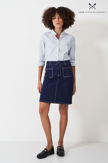 Crew Clothing Annalee Denim Front Pocket Skirt (B58319) | £49