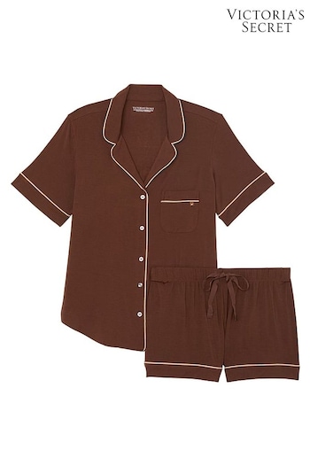 Victoria's Secret Ganache Brown Modal Short Pyjama Set (B58398) | £55