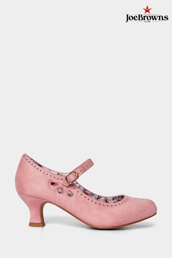 Joe Browns Pink Microsuede Mary Jane Shoes peak (B58413) | £50