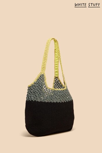 White Stuff Black Crochet Christie Shopper (B58488) | £25