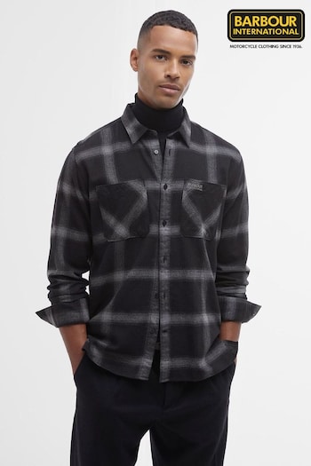 Barbour® International Fenton Check Oxford Black Shirt (B58516) | £80