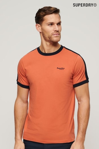 Superdry Orange Essential Logo Retro T-Shirt (B58517) | £23
