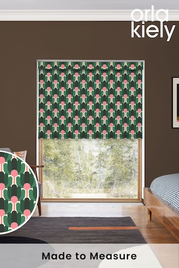 Orla Kiely Jade Green Florida Made to Measure Roller Blinds (B58600) | £58