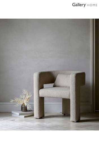 Gallery Home Cream Stanley Leather Armchair (B58674) | £380