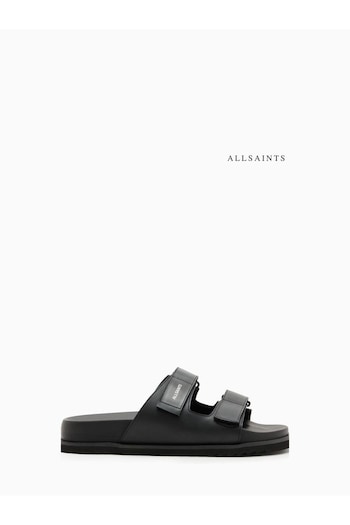 AllSaints Black Vex Sandals (B58785) | £149