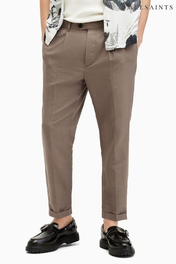 AllSaints Brown Cross Tallis Trousers (B58937) | £139