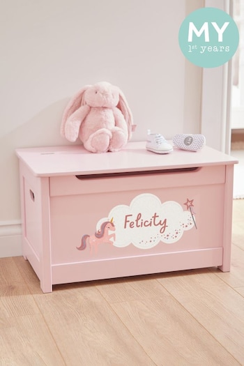 Personalised Pink Unicorn Toy Chest by My 1st Years (B59066) | £145