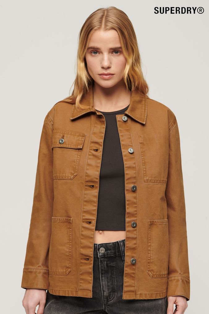 Superdry denim jacket womens discount