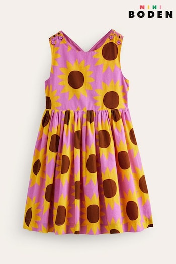 Boden Pink Cross-Back Dress (B59073) | £32 - £37