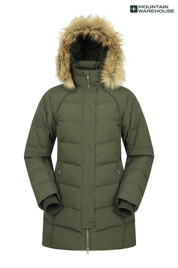 Mountain Warehouse Green Womens Isla II Down Coat (B59110) | £160