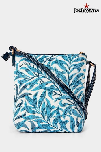 Joe Browns Blue Vegan Leather Tapestry Cross Body Bag (B59139) | £28