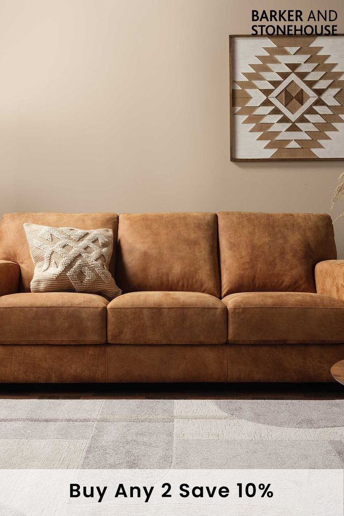 Next henton online leather sofa