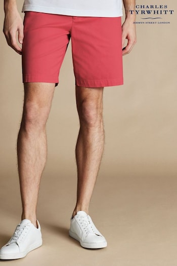 Charles Tyrwhitt Pink Cotton Shorts fit (B59192) | £50