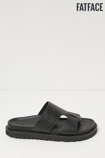 FatFace Black Edie Chunky Sole Sandals nubuck (B59198) | £59.50