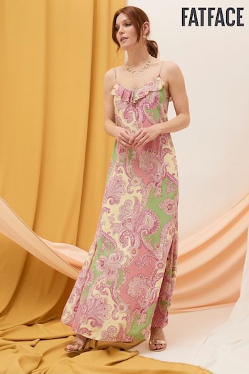FatFace Pink Puri Ornamental Maxi Dress (B59461) | £98