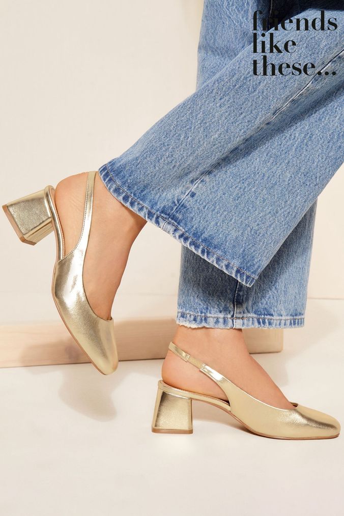 Next gold shoes new arrivals