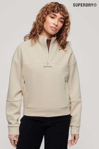 SUPERDRY Nude SUPERDRY Sport Tech Relaxed Half Zip (B59746) | £60