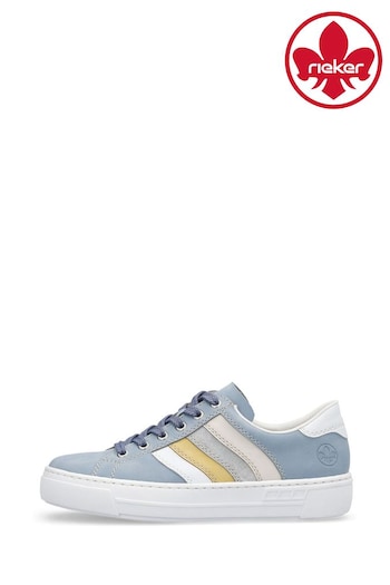 Rieker Womens Blue Lace-Up White Shoes (B59791) | £65