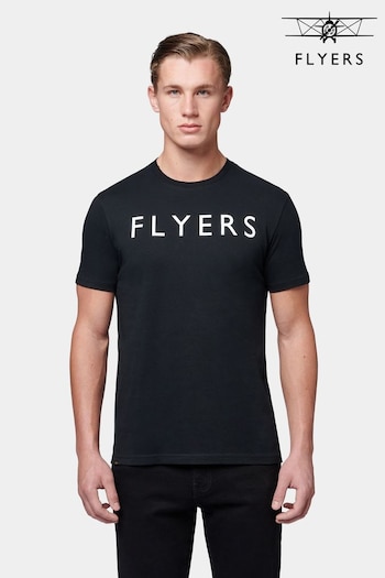 Flyers Mens Classic Fit Text T-Shirt (B59927) | £20
