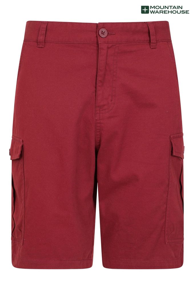 Cargo shorts red on sale