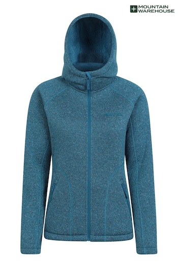 Mountain Warehouse Blue Nevis Sherpa Lined Hoodie (B60367) | £56