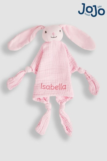 JoJo Maman Bébé Bunny Muslin Personalised Comforter (B60539) | £18