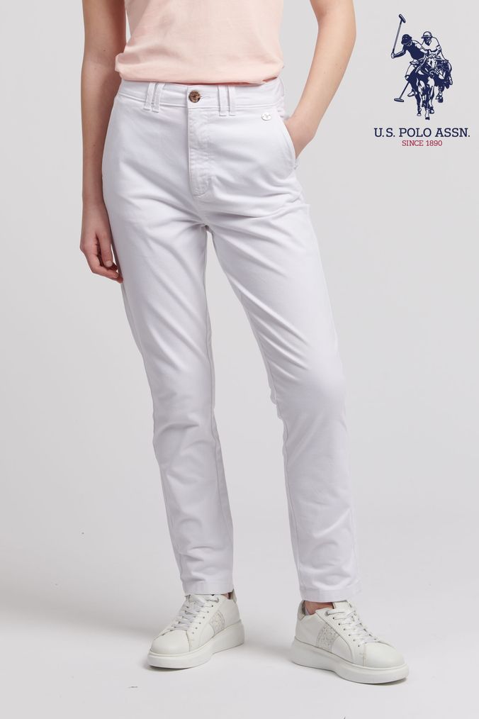 Buy Women s White Chino Trousers Online Next UK
