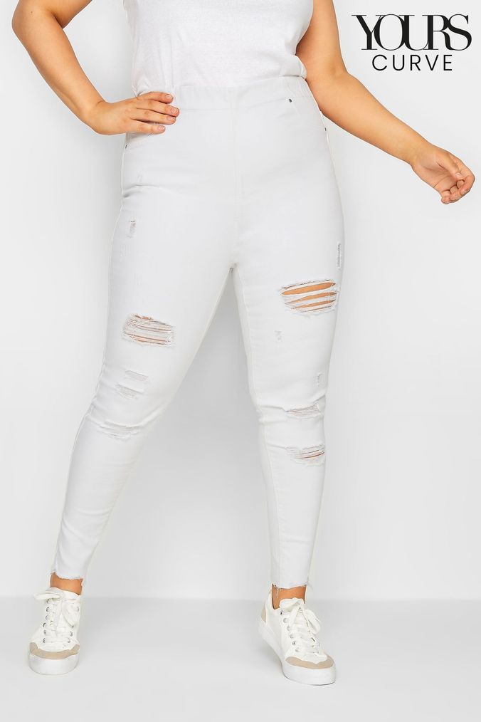 Ladies white 2024 jeggings uk