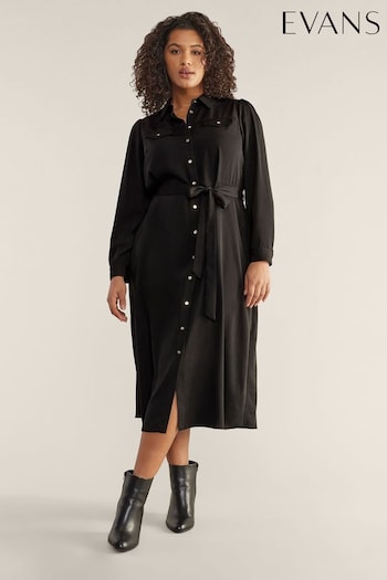 Evans Black Utility Dress (B60677) | £50