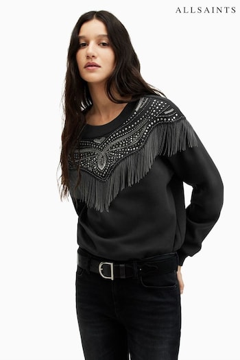 AllSaints Black Winona Jaine Blouses (B60870) | £149